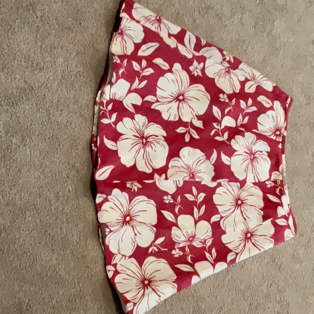 Ann Taylor Floral fuchsia and cream skirt, fully lined